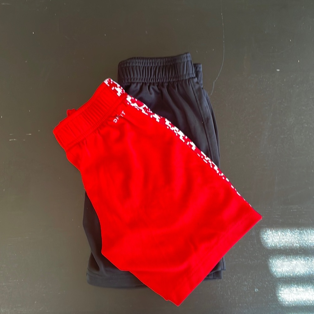 Two pair of boys dry-fit shorts